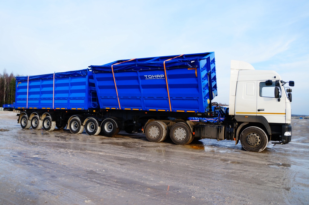 Зерновоз Тонар 95411 с боковой выгрузкой полуприцеп,полуприцепы,gjkeghbwtg,gjkeghbwtgs,тонар Москва